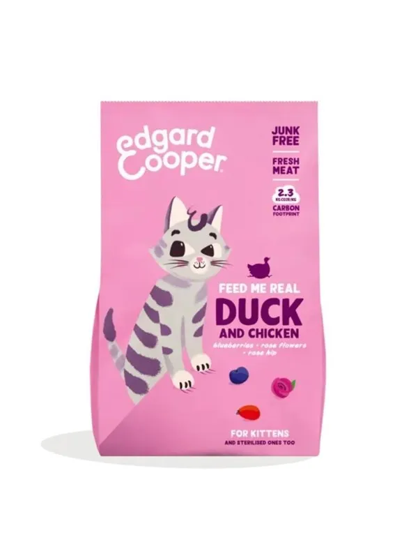Edgard Cooper - Kitten Dryfood Duck/Chicken - 2 kg