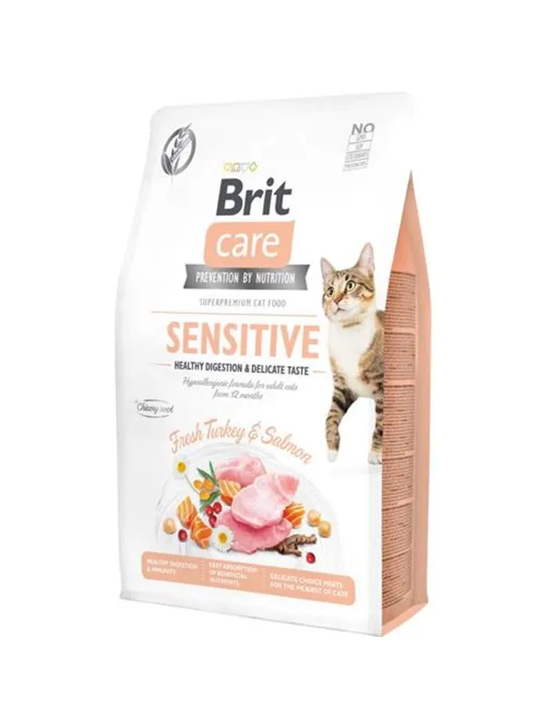 Brit Care Cat Grain-Free Sensitive Healthy Digestion and Delicate Taste 2kg