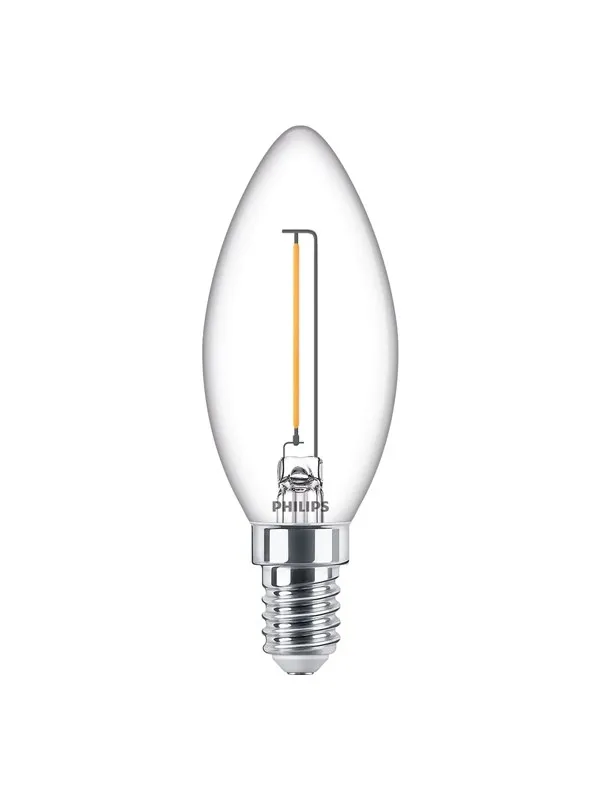 Philips LED-lyspære Classic Candle 1.4W/827 (15W) Clear E14