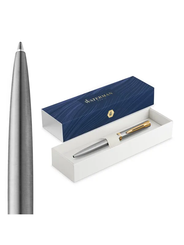 Waterman Impression Stainless Steel G.T. Ballpen M Blue ink