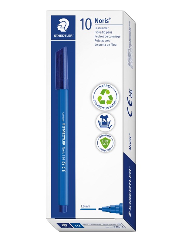 Staedtler Fibre-tip pen Noris.10 pcs blue