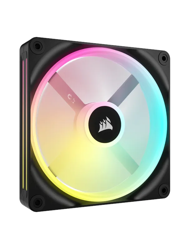 Corsair iCUE LINK QX140 RGB Expansion Fan - Black - Kabinettvifte - 140mm - Svart med RGB LED-lys - 37 dBA