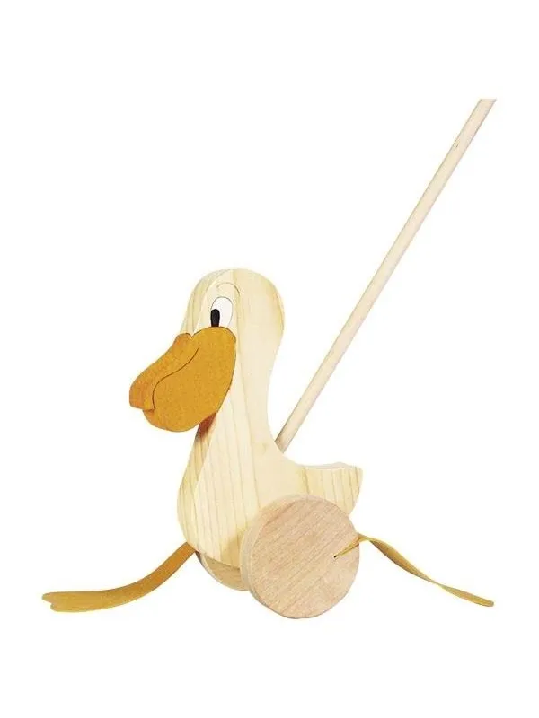 Goki Wooden Push Figure Pelican