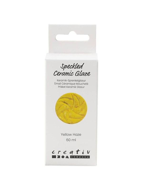 Creativ Company - Speckled Ceramic Glaze 999-1060 C Opaque Yellow Haze - 60ml