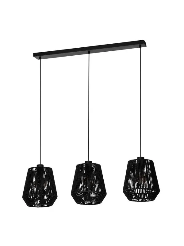 EGLO PERSLEY LANGBORD L920 3XE27 SVART FSC