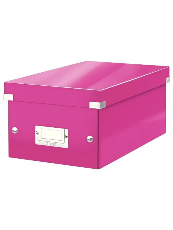 Leitz Oppbevaringsboks Click & Store  WOW DVD Rosa