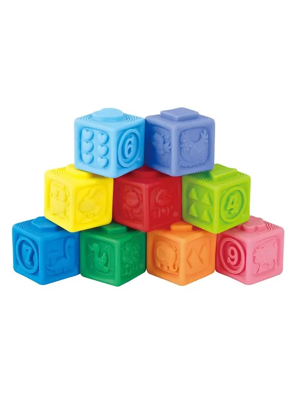 Playgo Stackable Touch Blocks - 9pcs.