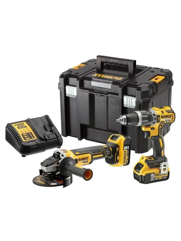 Dewalt 18V XR Brushless Twin Kit - 2 x 5Ah