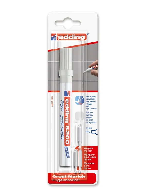 Edding e-8200 grout marker grey