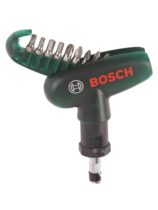 Bosch 10-delers «pocket»-skrubits-sett