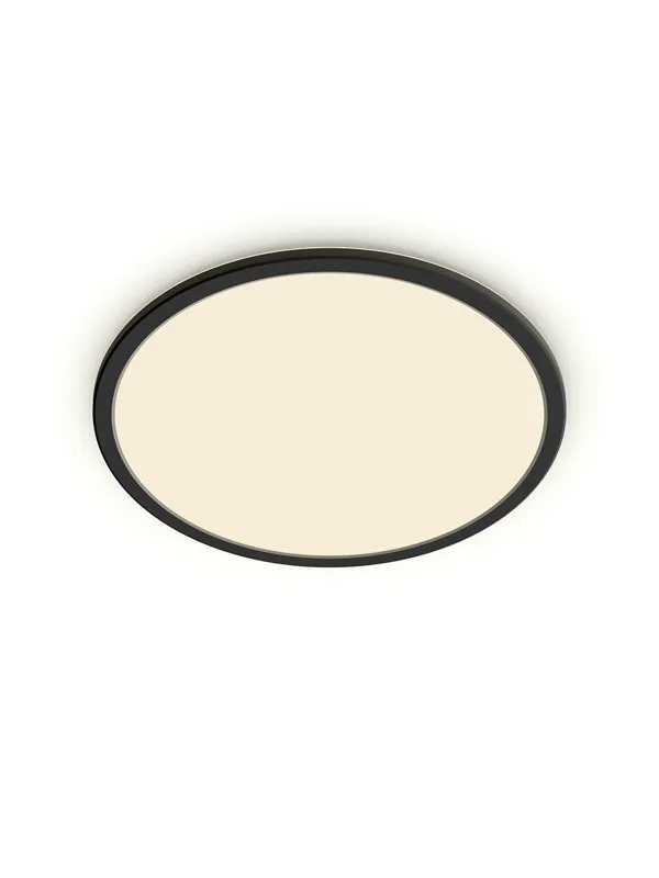Philips Superslim CL550 Ceiling lamp Ø300 mm LED 18W 2700K SceneSwitch IP44, Black