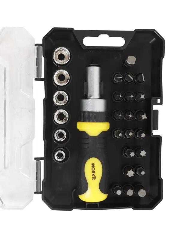 Home>it Ratchet screwdriver 27 pieces w/Bits & Top