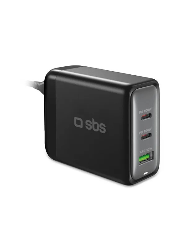SBS 100 Watt GaN charging station - Black