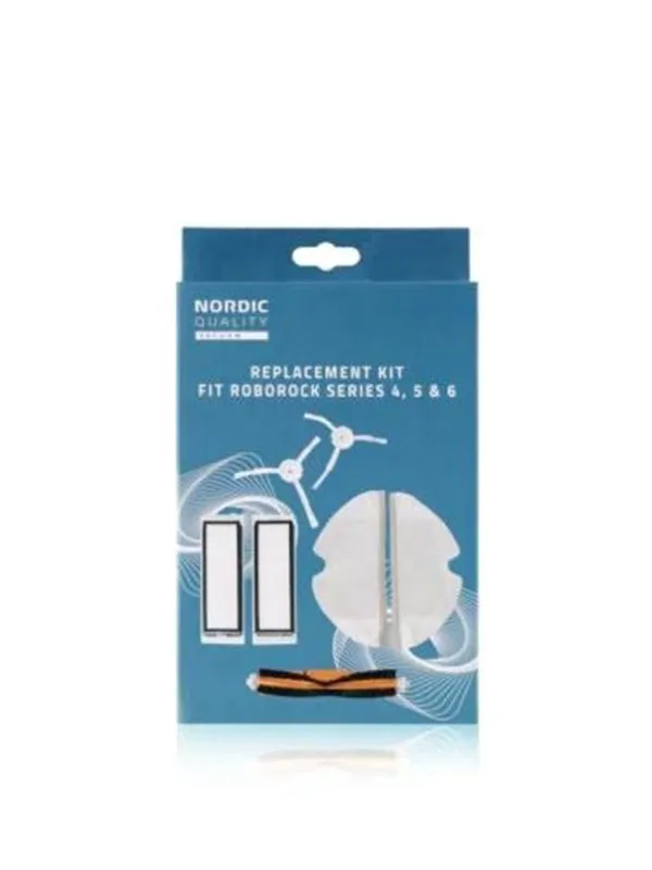 Nordic Quality Robotstøvsuger Replacement Kit Fit Roborock Series 4 5 and 6