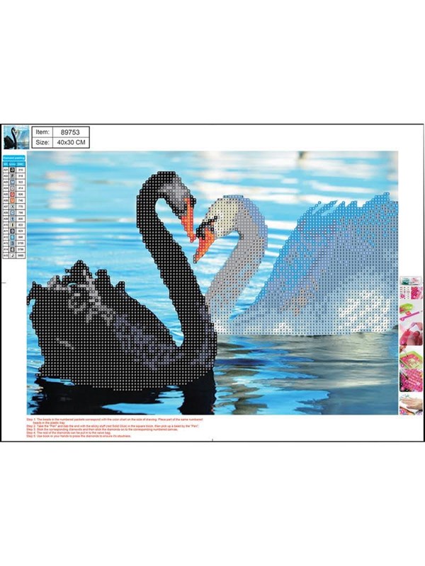 CENTRUM Diamond Painting 30*40cm. Swans