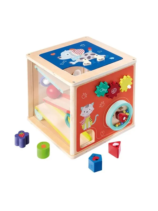 Eichhorn Wooden Activity Box with Shapes