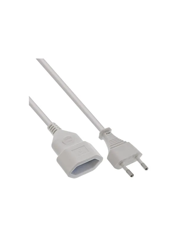 InLine - power extension cable - Europlug to Europlug - 2 m
