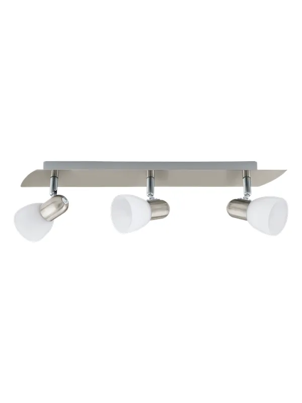 EGLO ENEA spot rail 3L sanitized nickel/white