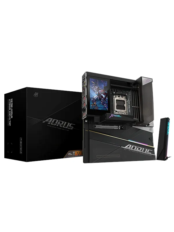 GIGABYTE X870E AORUS XTREME X3D AI TOP Hovedkort - AMD X870E - AMD AM5 socket - DDR5 RAM - Extended ATX