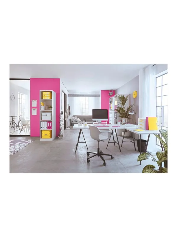 Leitz Ringperm  WOW Laminert kartong A4+ 4DR/25mm Gul