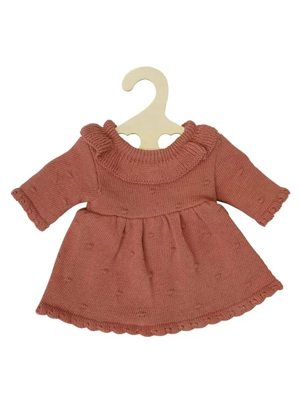 Heless Doll Knit Dress Peach 28-35 cm