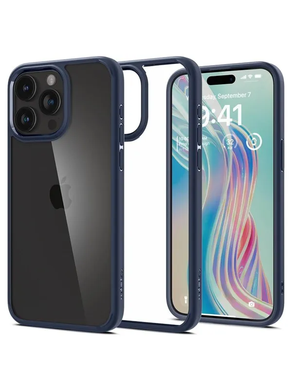 Spigen Ultra Hybrid - navy blue - iPhone 15 Pro Max