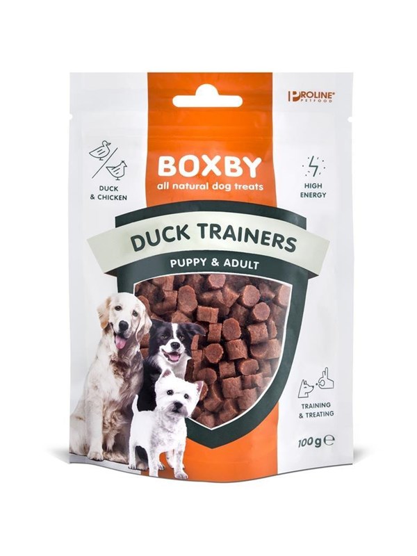 BOXBY Dog Treats Duck Trainers 100g