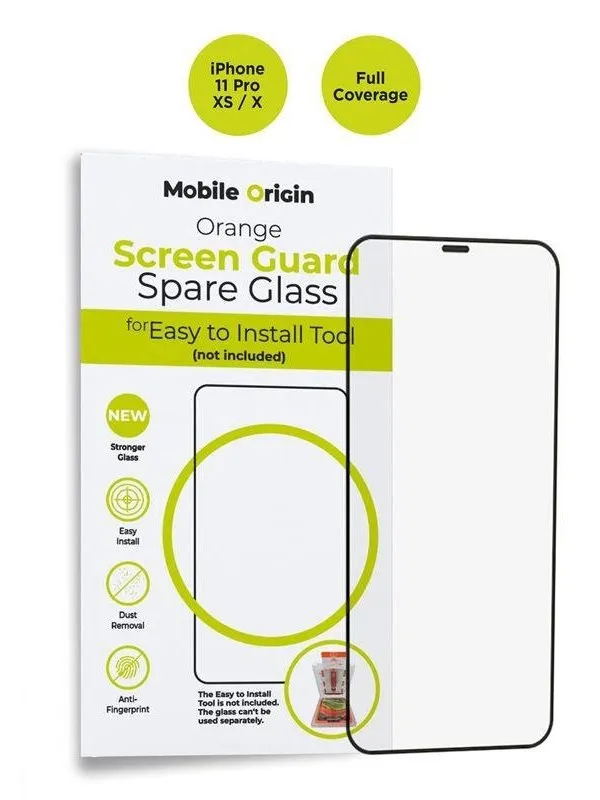 Mobile Origin Orange Screen Guard Spare Glass iPhone 11 Pro/XS/X