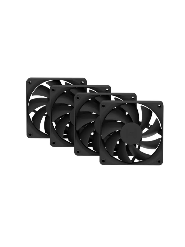 HYTE FA12 FAN (Pitch Black) - 4-pack - Kabinettvifte - 120mm - Svart - 28 dBA