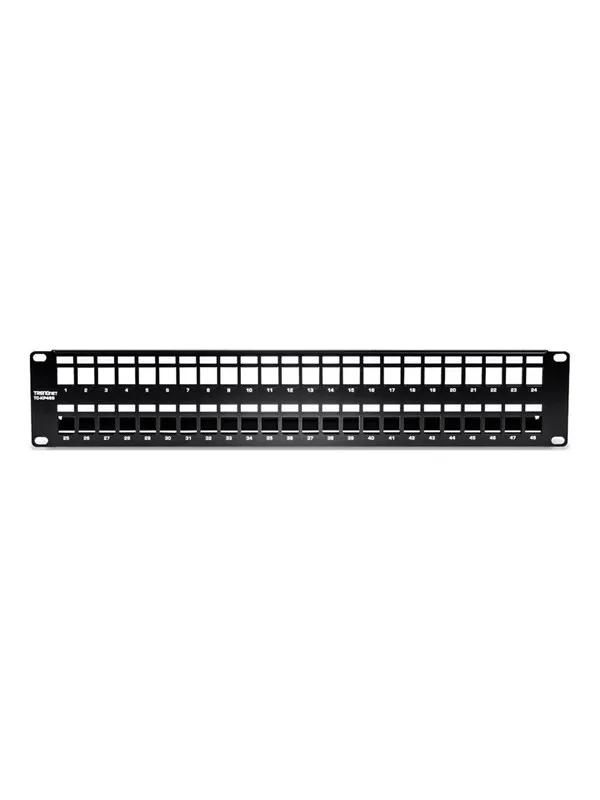TRENDnet TC-KP48S - patch panel (blank) - 2U - 19"