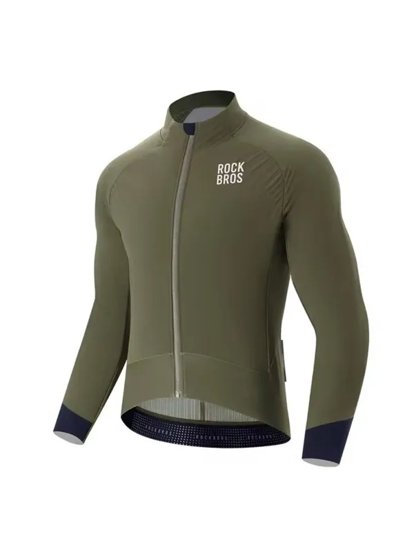 Rockbros YDWT014 Winter Fleece Double Layer Cycling Jacket Size L - Green