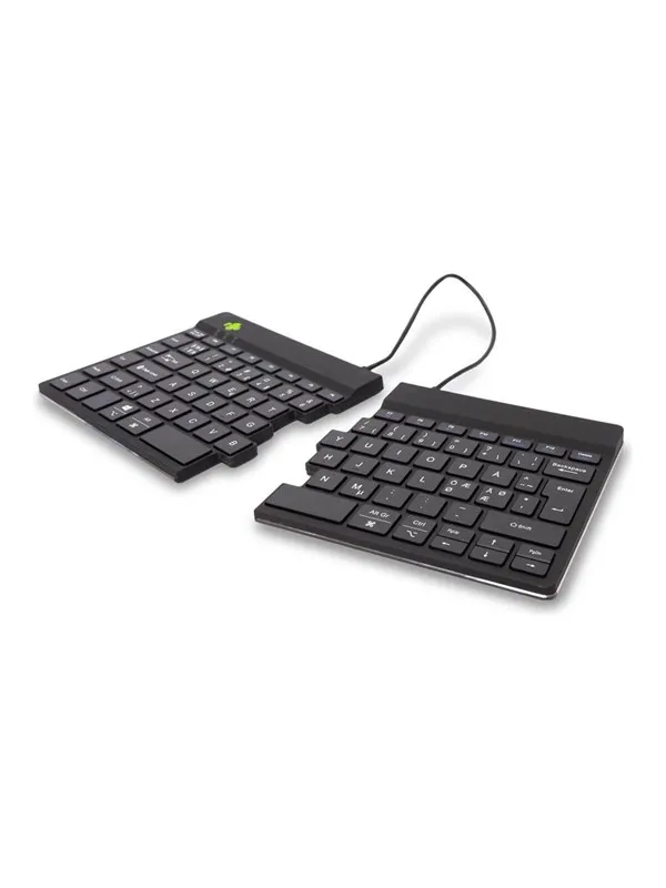 R-Go Tools R-Go Split Break - keyboard - with integrated break indicator - QWERTY - Nordic - black - Tastatur - Nordisk - Svart
