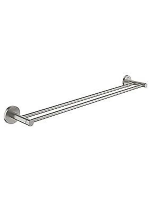 Grohe Essentials Double Towel Bar 600 mm, Supersteel