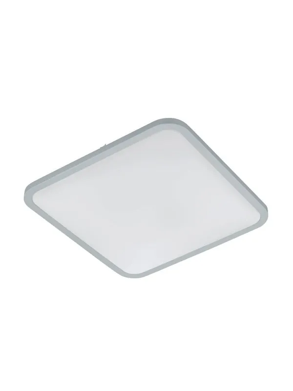 EGLO COGOLETO TAK 490X490 3200LM 3000-5000K HVIT/SØLV M/FJERNKONTROLL B.