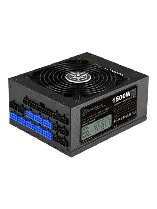 SilverStone Strider Titanium ST1500-TI Strømforsyning (PSU) - 1500 Watt - 135 mm - ATX - 80 Plus Titanium sertifisert
