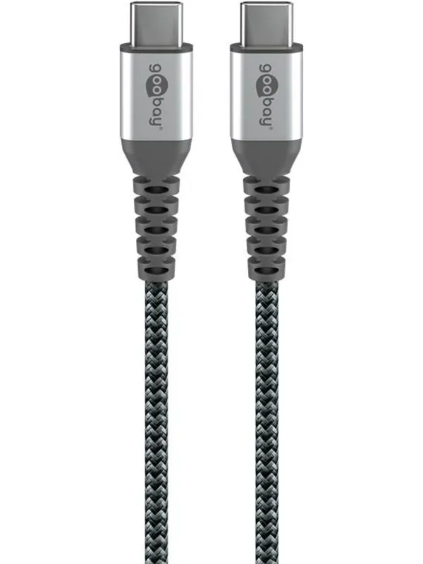 Goobay USB-C <-> USB-C - Sleeve - 2m - Svart