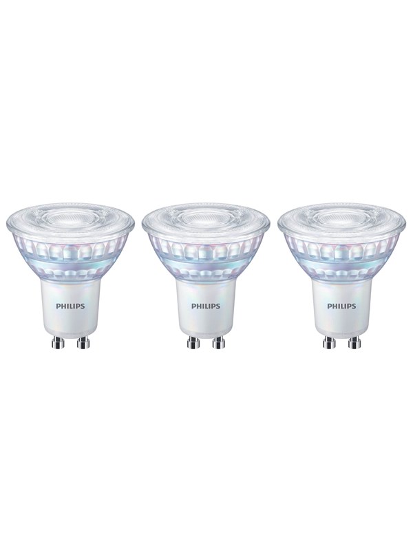 Philips LED-lyspære Spot 2.6W/922-927 (35W) 36° WarmGlow Dimmable 3-pack GU10