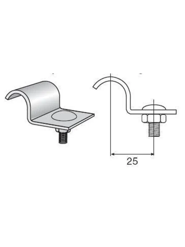 Wibe Profile clamp 43 hdg