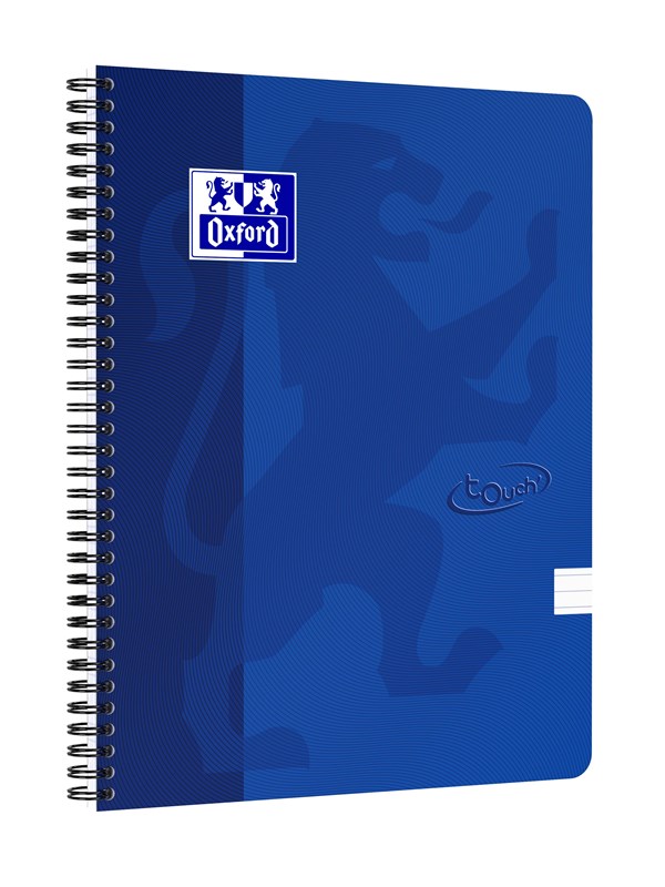 Oxford Touch Notebook A4 ruled 7 mm soft touch cover twin-wire 140 pages
