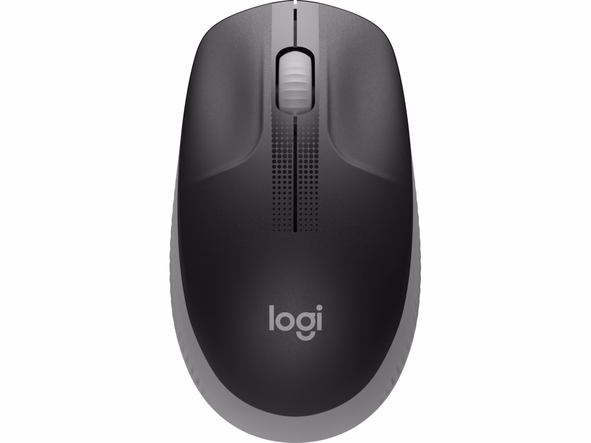 Logitech M190 Trådløs mus i full størrelse mellomgrå