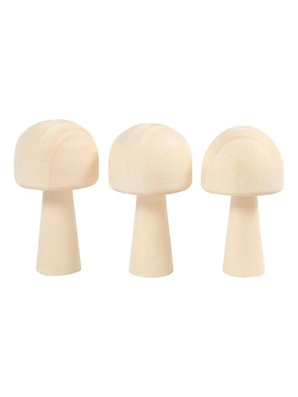 Creativ Company Wooden Mushroom 3 pcs.