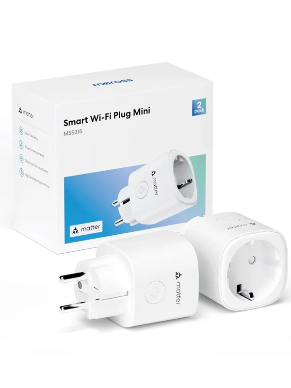Meross Matter Smart Plug with Enery Monitor (2-Pack)