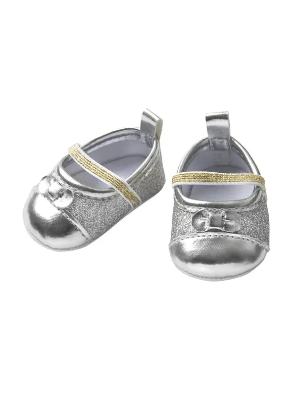 Heless Doll Ballerinas Glitter - Silver 30-34 cm