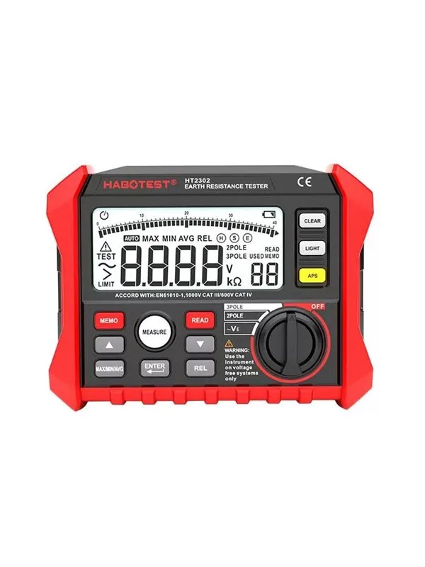 Habotest HT2302 Digital Earth Resistance Tester