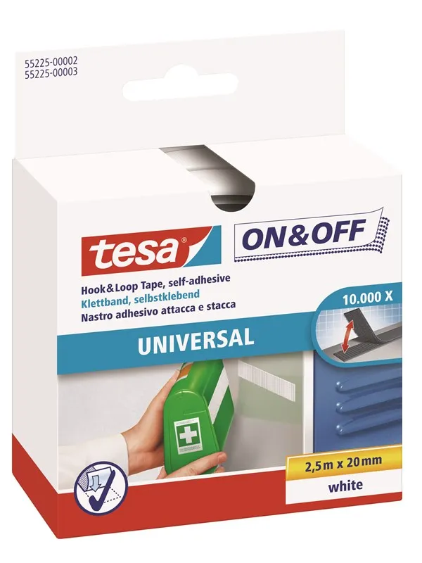 tesa On & Off Universal 20mm x 250cm White