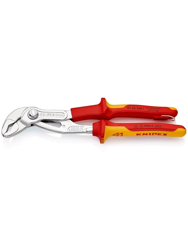 KNIPEX Cobra® VDE, Hightech-vannpumpetenger, med verktøysikring