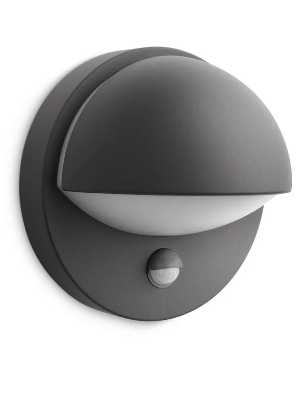 Philips June wall lantern anthracite 1x42W 230V IR (sensor