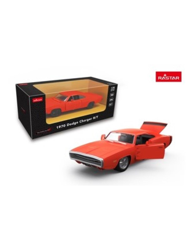 RASTAR DIE CAST 1:36 1970 DODGE CHARGER R/T ORANGE