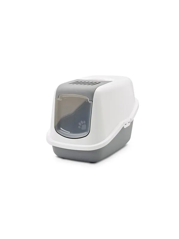 Savic Nestor Cat Toilet Home Grey White 56x39cm