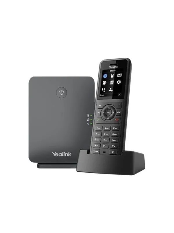 Yealink W77P - cordless VoIP phone with caller ID - 3-way call capability